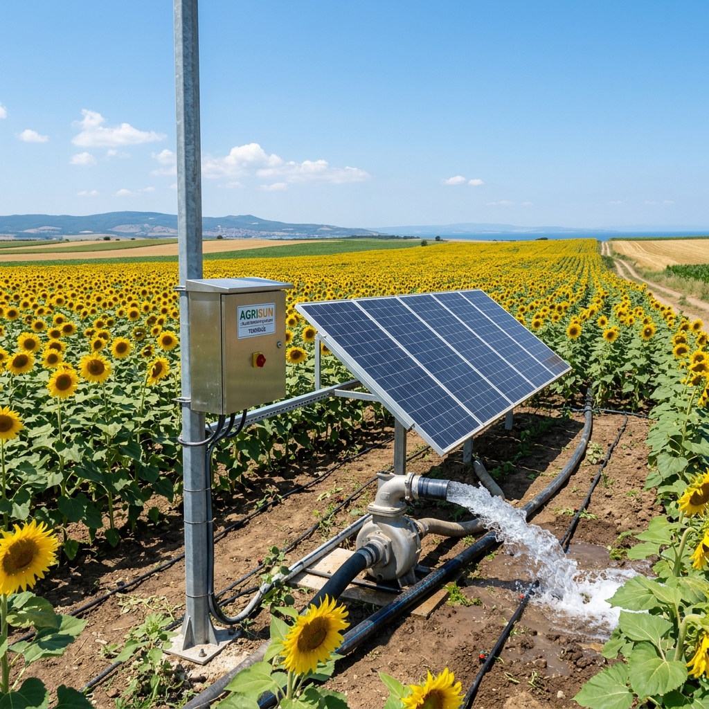 Tarımsal sulama için güneş enerjili pompa sistemleri
